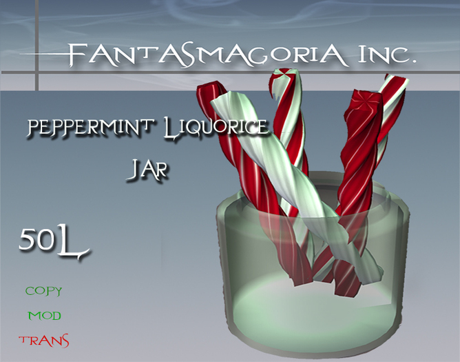 Second Life Marketplace Christmas Liquorice Jar