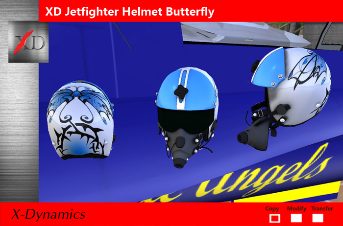 XD Pilot Helmet Butterfly White