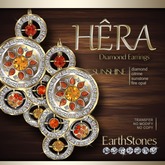 EarthStones Hera Diamond Earrings - Sunshine (BOXED)