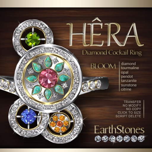 EarthStones Hera Diamond Cocktail Ring - Bloom (RING BOX)