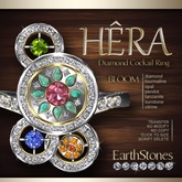 EarthStones Hera Diamond Cocktail Ring - Bloom (RING BOX)