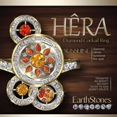 EarthStones Hera Diamond Cocktail Ring - Sunshine (RING BOX)