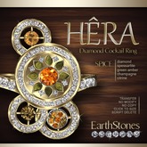 EarthStones Hera Diamond Cocktail Ring - Spice (RING BOX)