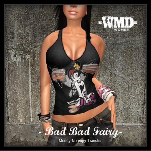 -WMD- bad fairy tank top - black 