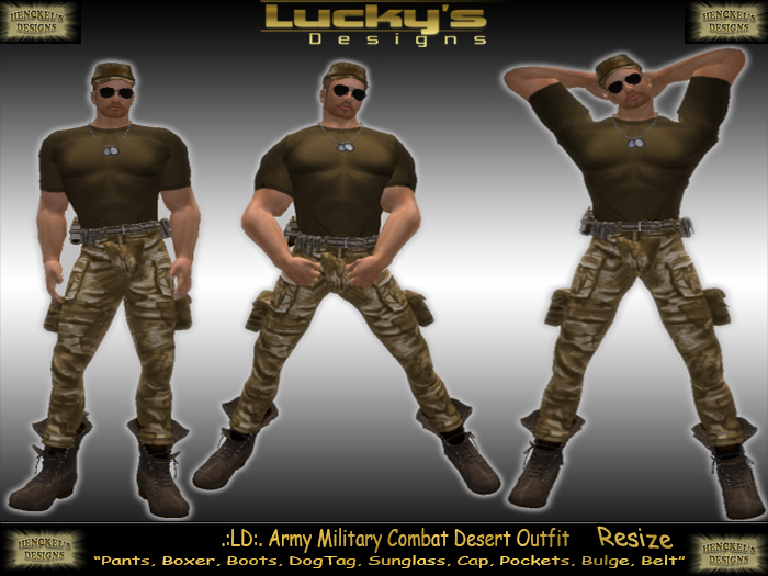 .:LD:. Army Military Combat Desert Outfit