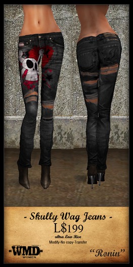 -wmd- Sugoi Ronin Jeans skully wag