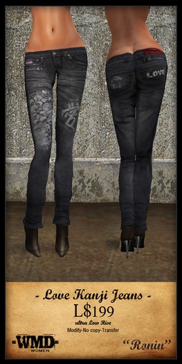 -WMD- Sugoi Ronin LOVE KANJI dark Zip