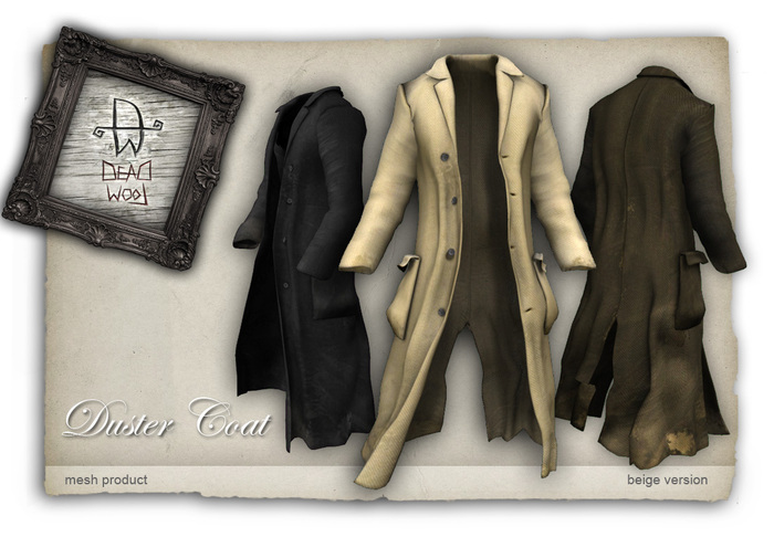 [Deadwool] Duster coat mesh - beige