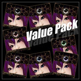 =^.^= Curious Kitties Fantasy Fuzz - Glitter Fae Eyes - Value Pack