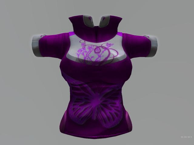 [OCB] Jupitair Shirt Female - Butterfly texture