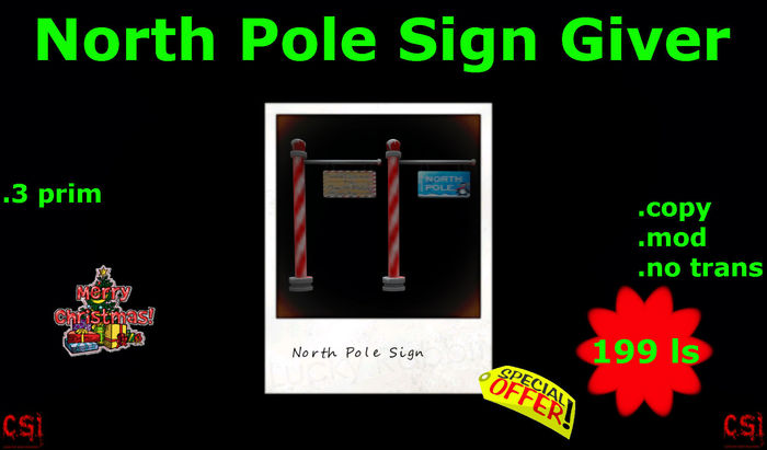 North Pole Sign Giver (box)