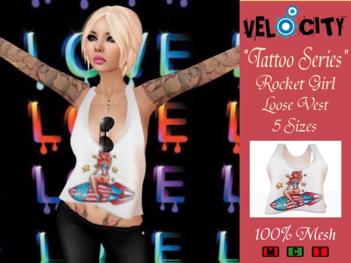 VELOCITY Rocket Girl Loose Vest