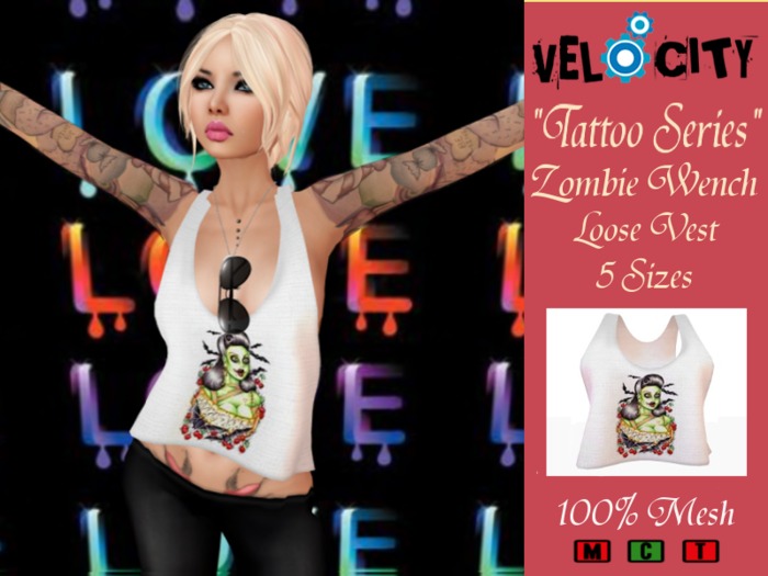 VELOCITY Zombie Chick Loose Vest