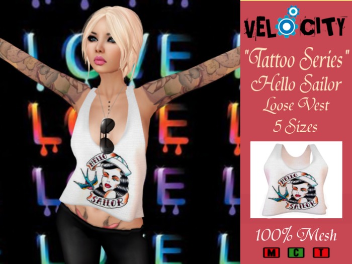 VELOCITY Hello Sailor Loose Vest