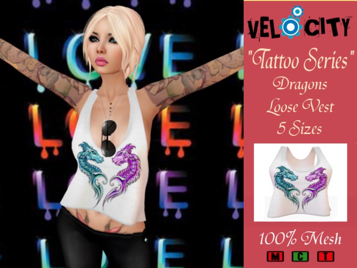 VELOCITY Dragons Loose Vest