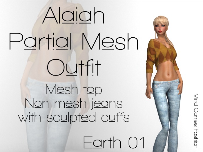 Mind Games Fashion - Alaiah Outfit Earth 01 PARTIAL MESH