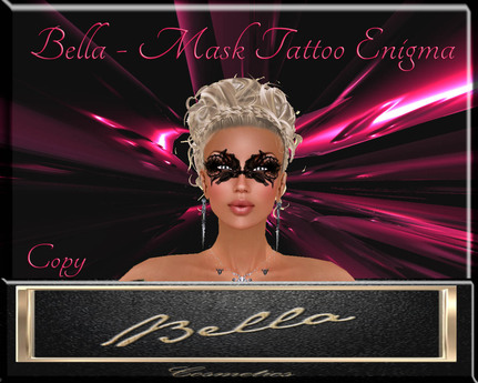 Second Life Marketplace - Bella - Mask Tattoo Enigma