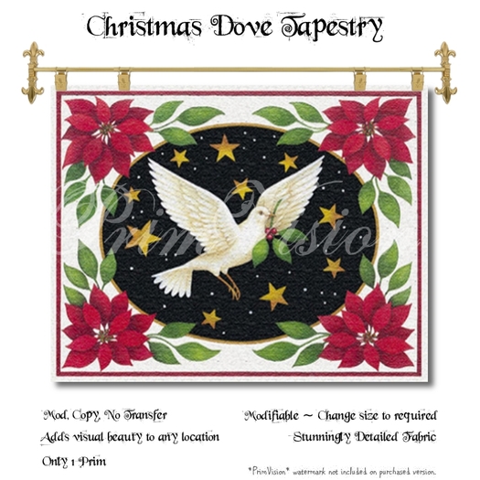 Christmas Dove Tapestry