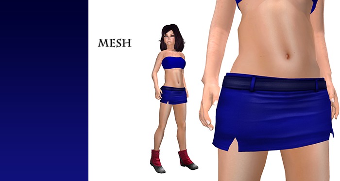  Miniskirt   Mash blu