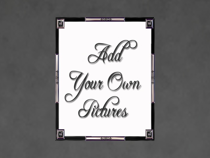 N1C Creations Digital Frame Black Silver Mag