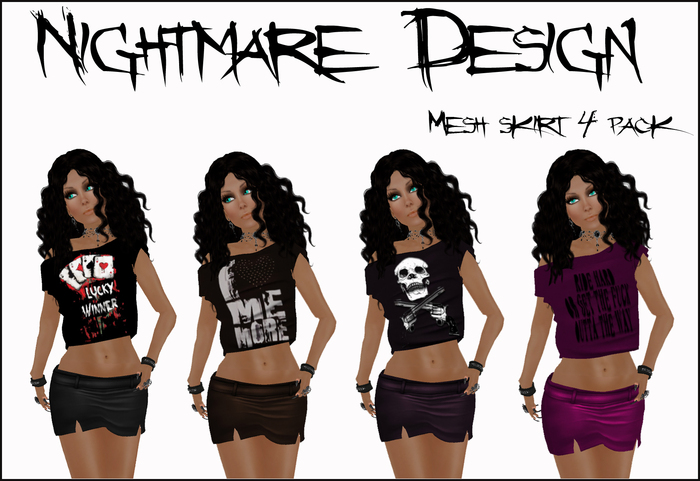 ND - Mesh Mini Skirt 4 Pack