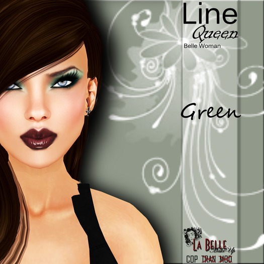 **Labelle**SetQueenGreenWithEyeLash. 