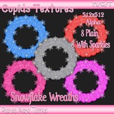 *Cupids Textures * 16 SNOWFLAKE WREATH SPECIAL PRICE PROMO