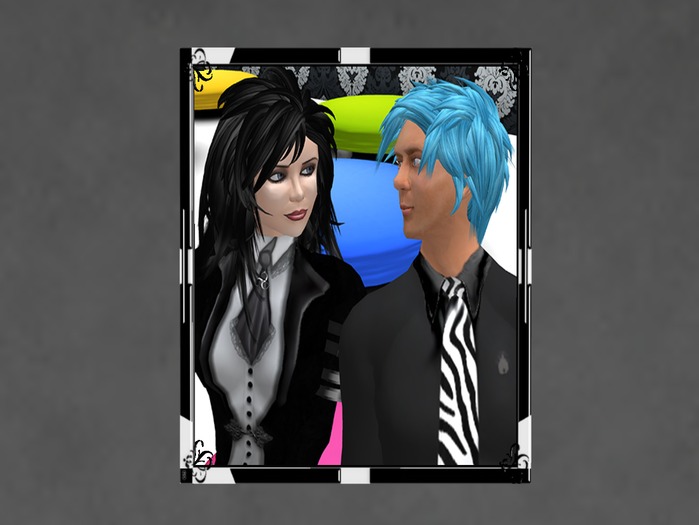 N1C Creations Digital Frame Black White Mix