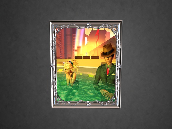 N1C Creations Digital Frame Touch of Chrome 