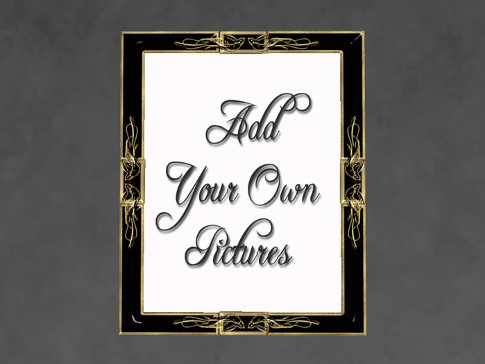 N1C Creations Digital Frame Onyx and Gold