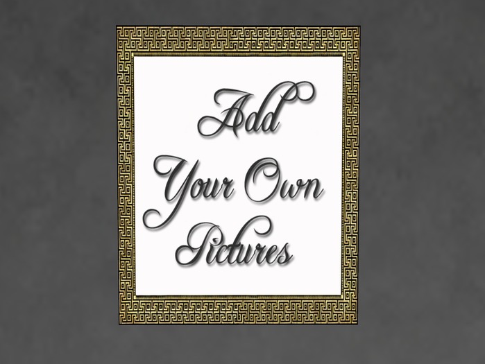 N1C Creations Digital Frame Black gold design2