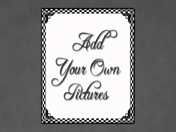 N1C Creations Digital Frame Checkerboard