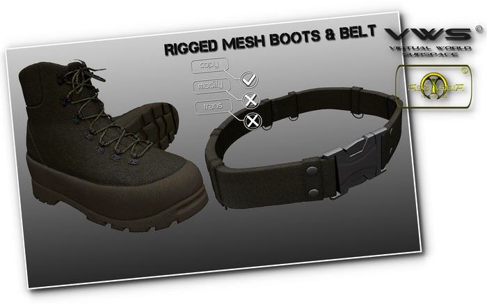 A.T.[Tactical Boots Rigged/Belt]