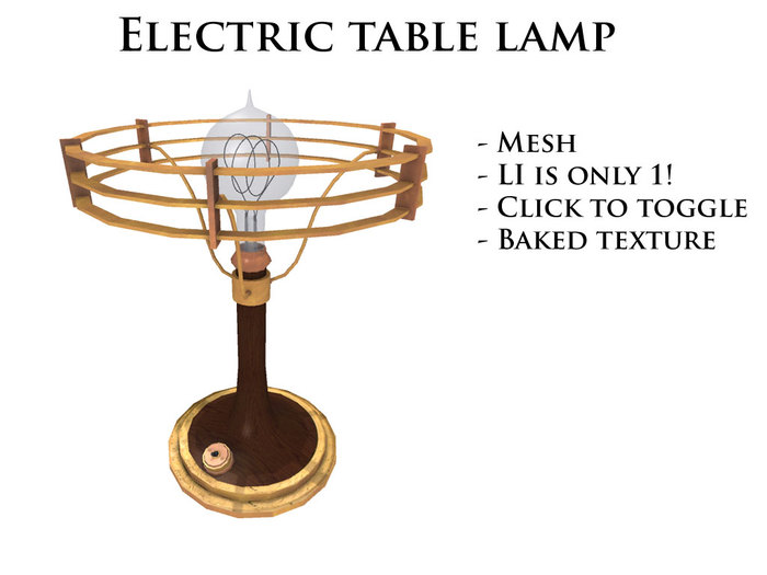 Electric table lamp Boxed