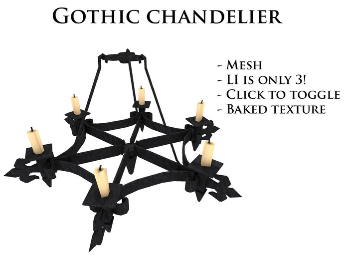 Gothic chandelier boxed
