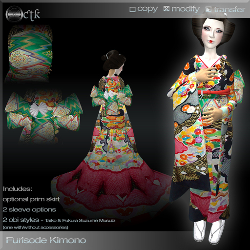 *CTK* Furisode Kimono - D
