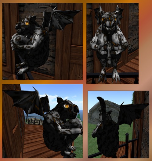 Garden Gargoyle. Mesh