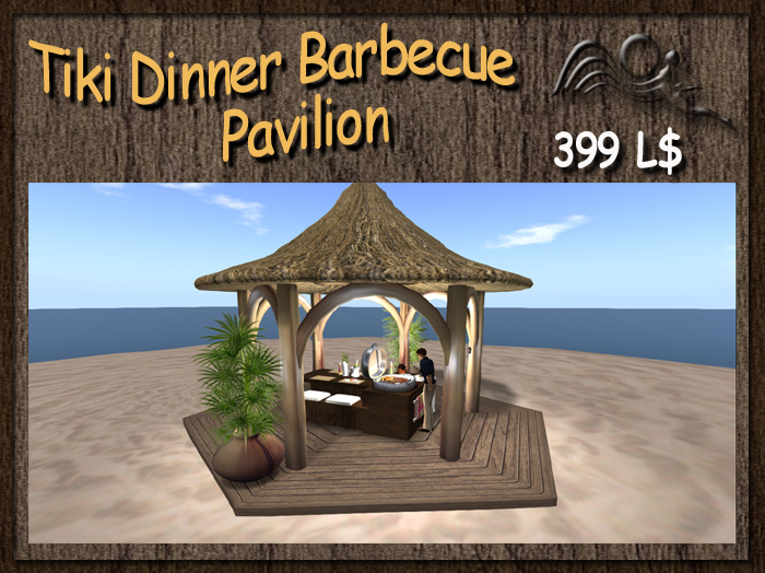 [Summer Feeling] - Tiki Barbecue Dining Pavilion canopy gazebo - Outdoor Furniture
