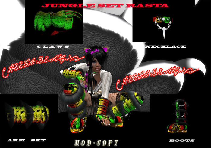 Jungle Set Rasta / Cheeta Designs