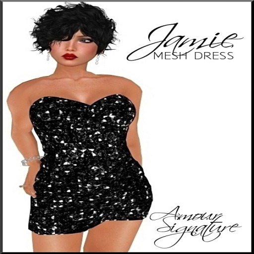 Amour Signature - Jamie Strapless Dress - Black