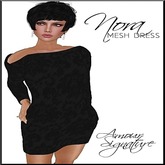 Amour Signature - Nora MESH Dress - Black