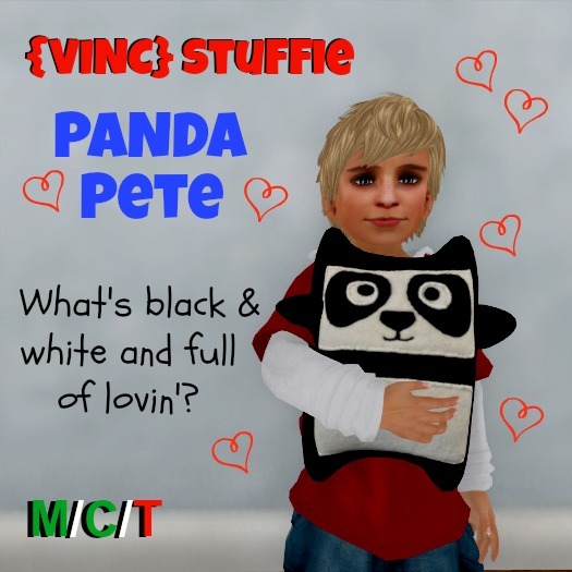 {VINC} Stuffie - Panda Pete - Boxed