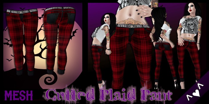 ^v^DRBC^v^Worn Cuffed Plaid Pant