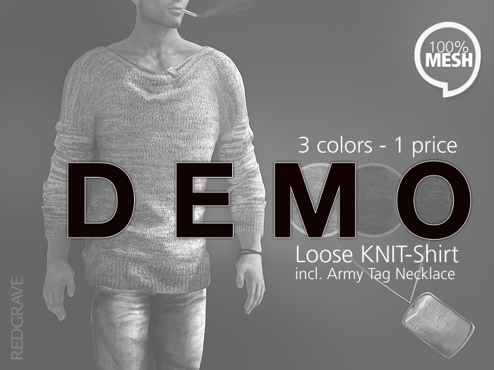 DEMO Loose Knit-Shirt - REDGRAVE