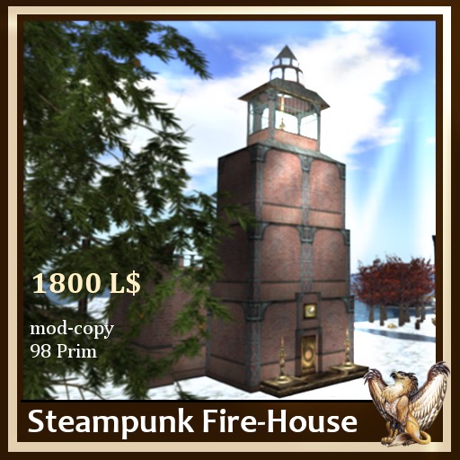 *IOLAIR* Steampunk Fire-House ~ Box