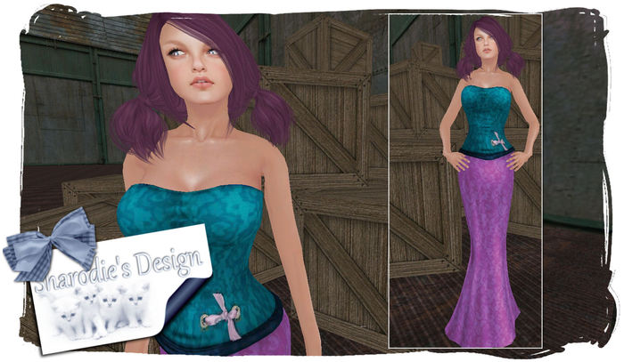 ~*~Shar's Meshies~*~ Mermaid gown Goth