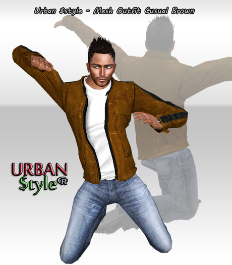 Urban $style - Mesh Outfit Cusual Brown 