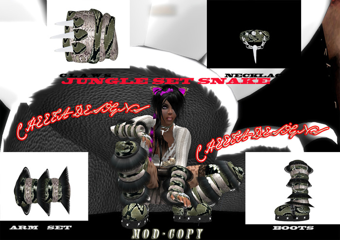 Jungle Snake Set / Cheeta Designs