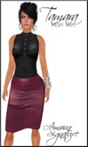 Amour Signature - Tamara MESH Leather Skirt - Pink
