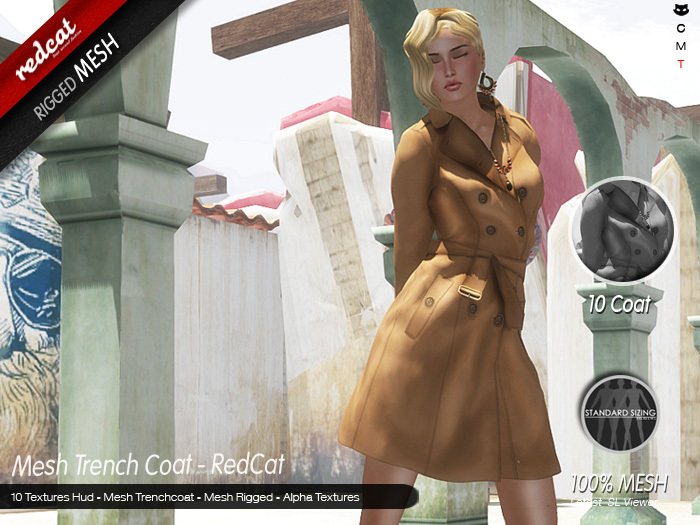 MESH Trench Coat - Female - RedCat